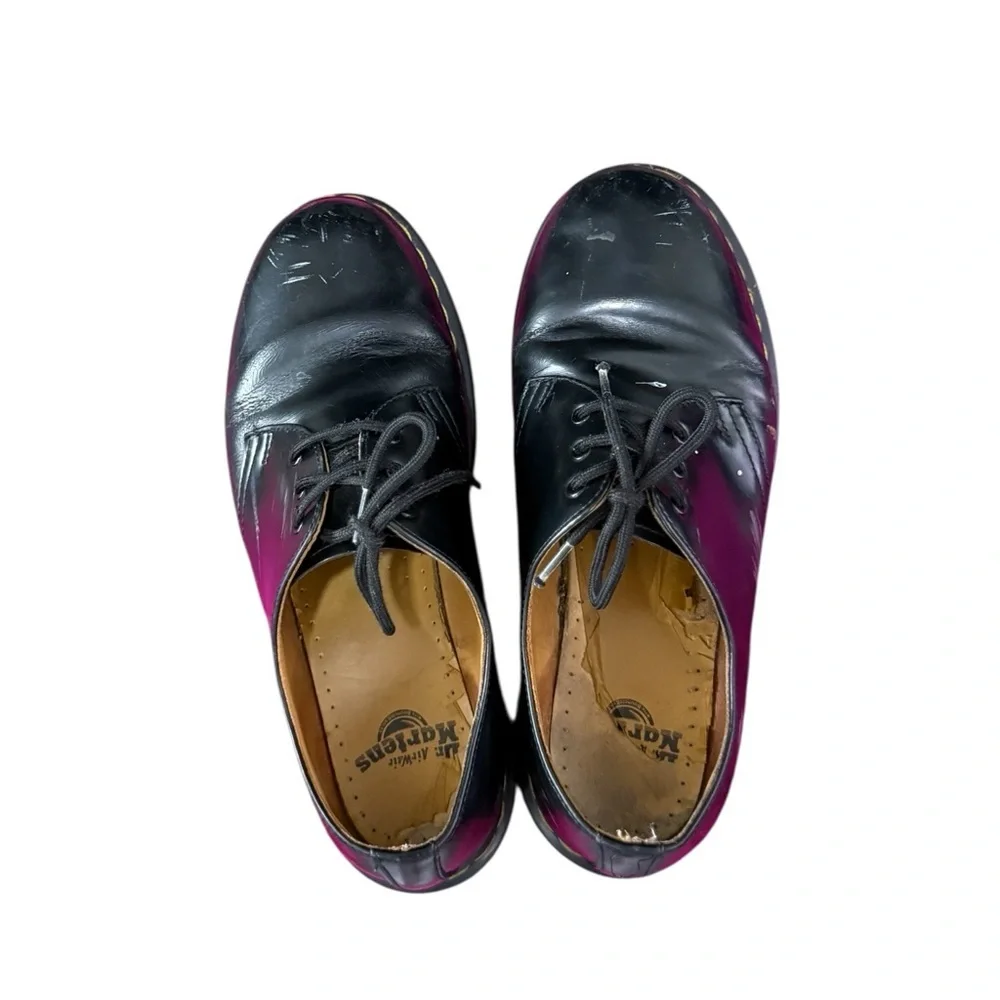 DR. MARTEN 1461 Black Leather Lace Up Derby Oxford Shoes